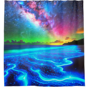 Artsy Ocean Shower Curtain