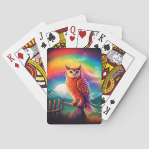 Artsy Owl Playing Cards