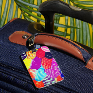Artsy Paint Design Luggage Tag