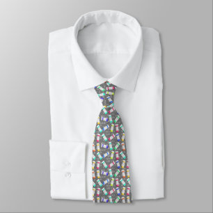 Artsy Pharmacist's Abbreviations Grey Tie
