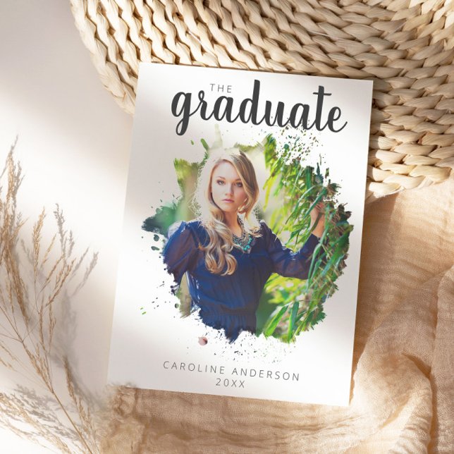 Artsy Photo Splash Graduation Announcement (Creator Uploaded)
