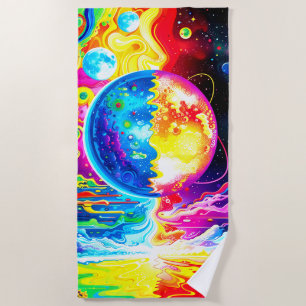 Artsy Planet Beach Towel