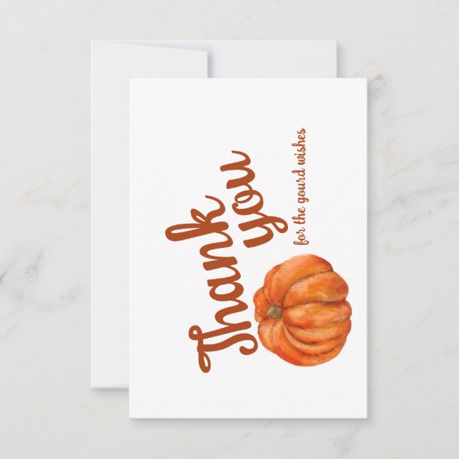 Artsy Pumpkin Thank you notes (Front)