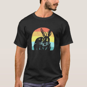 Artsy Rabbit Rabbit Retro Vintage Sunset T-Shirt