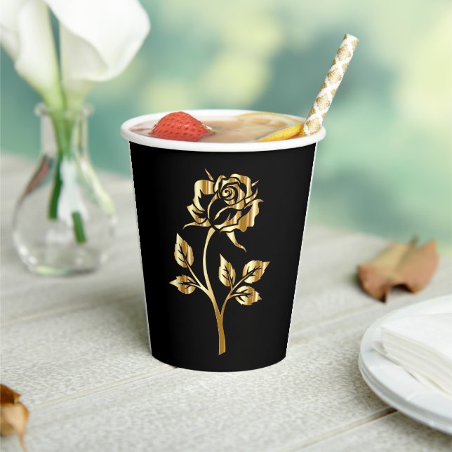 Artsy Rose Paper Cups (Insitu)