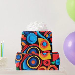 Artsy Shapes Design Wrapping Paper
