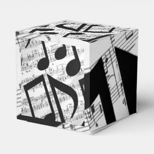 Artsy Sheet Music Favour Box
