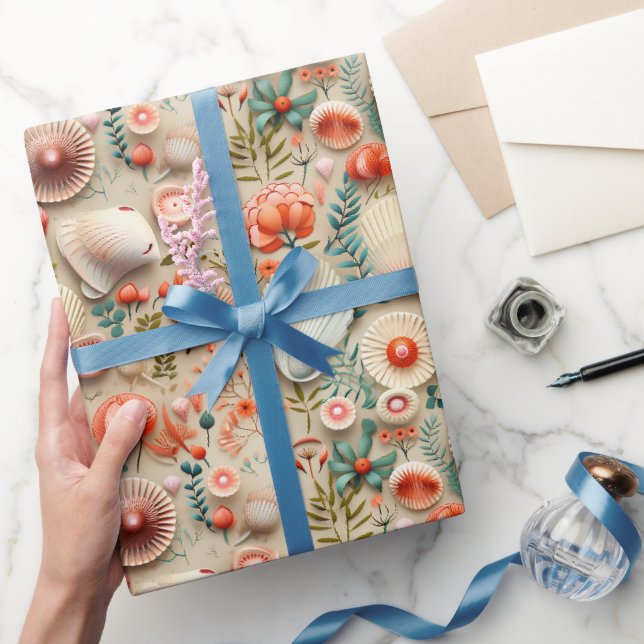 Artsy Shell Design Wrapping Paper (Gifting)