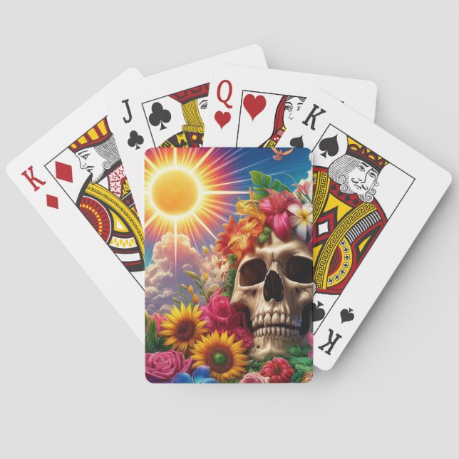 Artsy Skull Playing Cards (Back)
