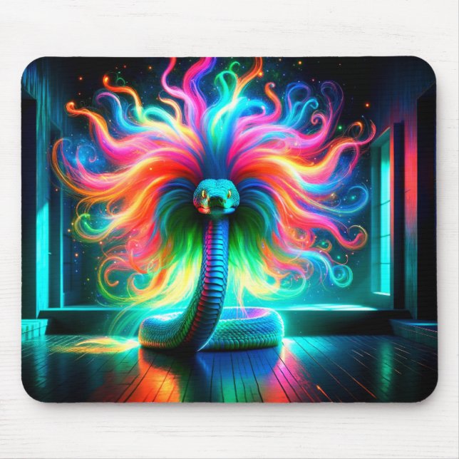 Artsy Snake Mouse Pad (Front)