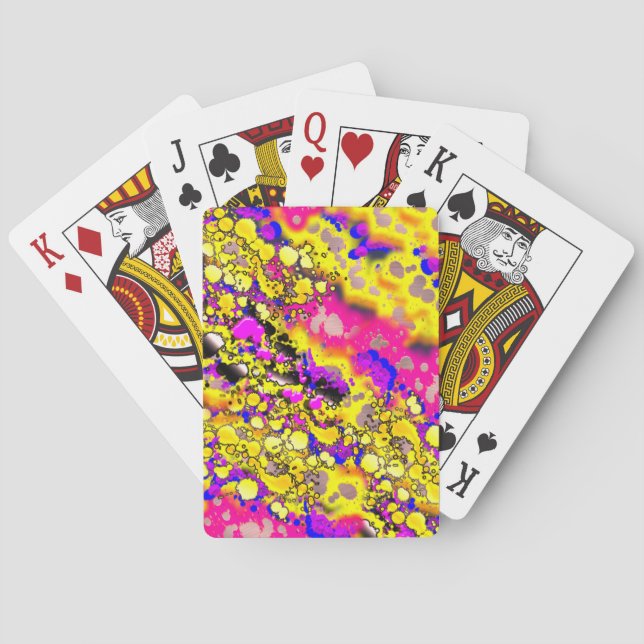 Artsy Splash Art Playing Cards (Back)