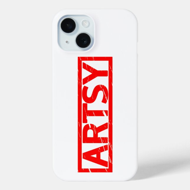 Artsy Stamp Case-Mate iPhone Case (Back)