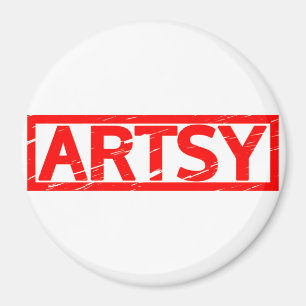 Artsy Stamp Magnet