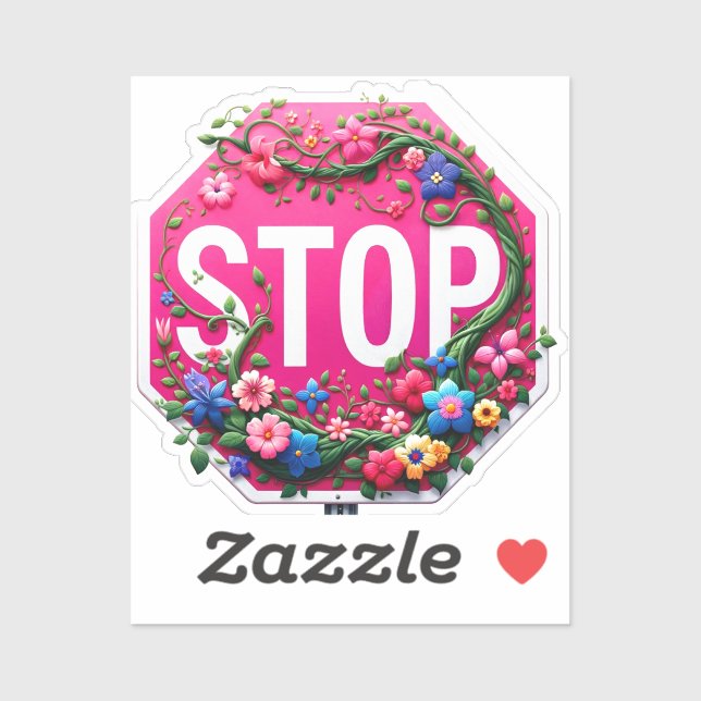 Artsy Stop Sign (Sheet)