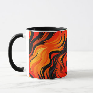 Artsy Striped Design Mug