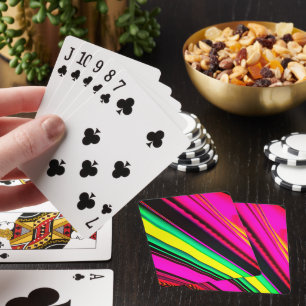 Artsy Striped Playing Cards