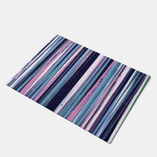 Artsy Stripes Pattern Doormat