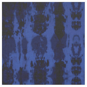 Artsy Summer Navy Blue Colourful Tie Dye Fabric