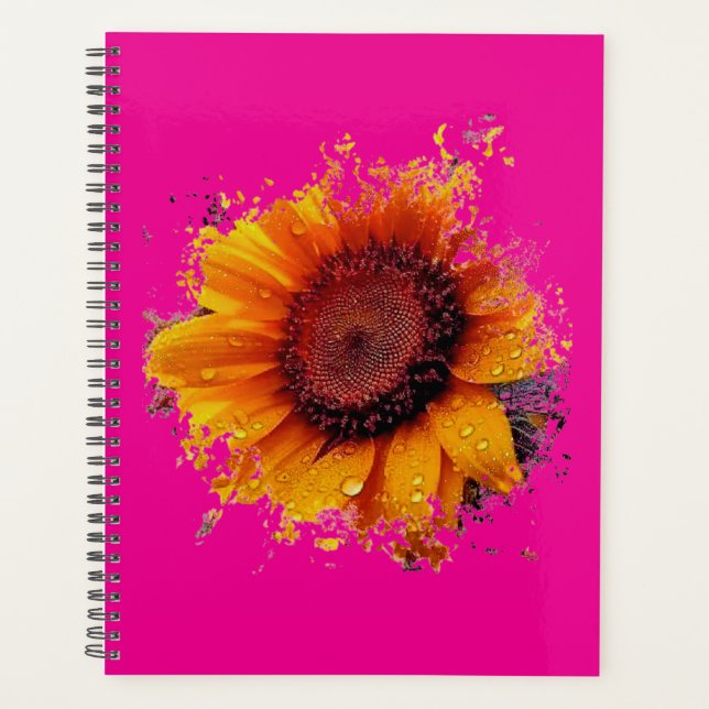 Artsy Sunflower  Planner (Front)