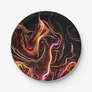 Artsy Swirls Paper Plate