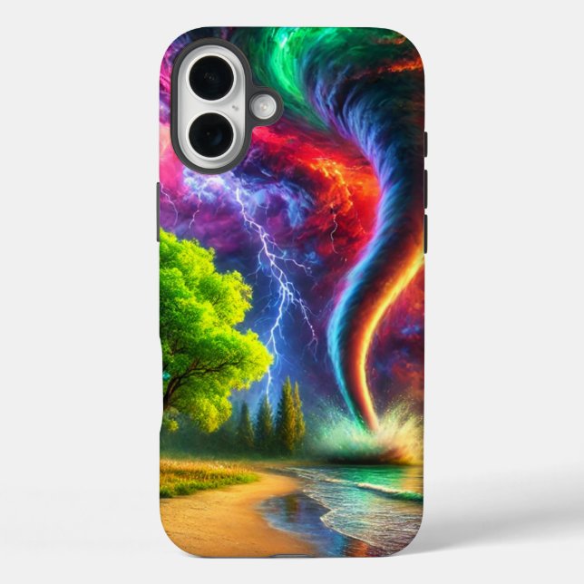 Artsy Tornado Phone Case (Back)