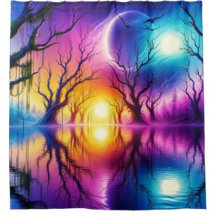 Artsy Trees Shower Curtain