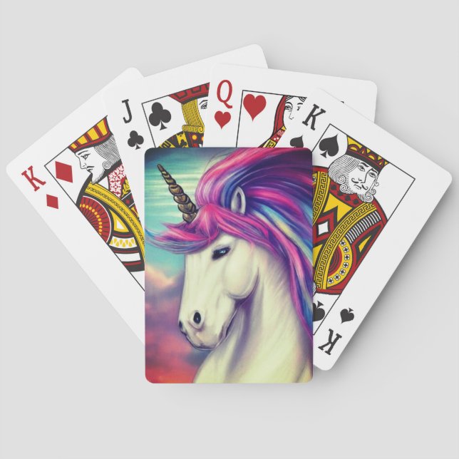 Artsy Unicorn Playing Cards (Back)