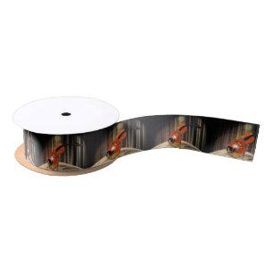 Artsy Violin Music Satin Ribbon