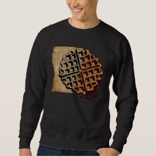 Artsy Waffle Food Hobby Chef Gourmet Sweatshirt