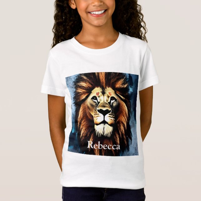 Artsy Wild African Lion T-Shirt (Front)