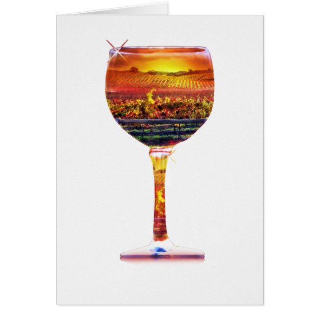 Artsy Wine Blank Notecards (Front)