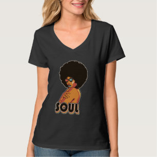 Artsy Womens Funk Vintage 70s Costume Afro Soul Mu T-Shirt