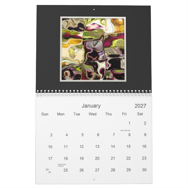 ArtSylvia Abstract Collection Calendar 2012 (Jan 2027)