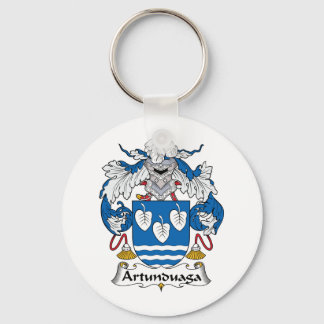 Artunduaga Family Crest Key Ring