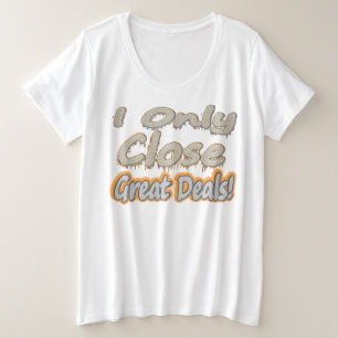 Artwork Design About "Great Deals". Buy Plus Size T-Shirt