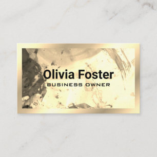 Artwork Gold Frame Business Card