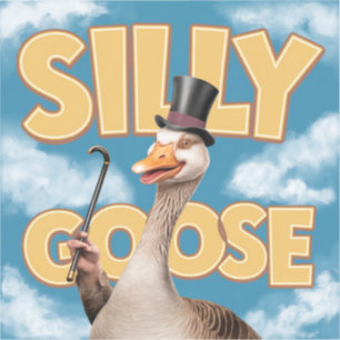 Artwork Illustration Silly goose, Funny Goose