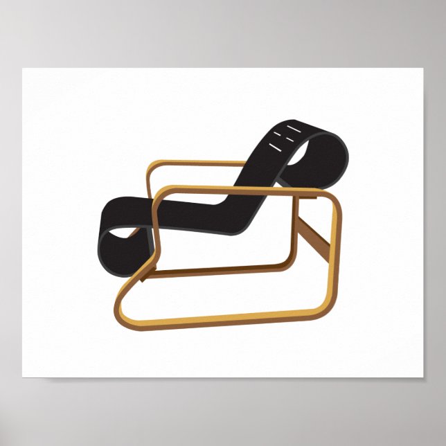 Artwork of Chair no 41. Poster - 2 colors (Front)