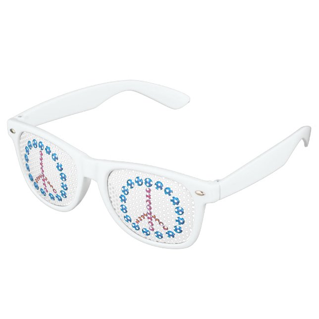 Artwork Peace Sign Party Shades (Angled)