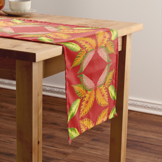 Arty Autumn on a Table Runner (In Situ)