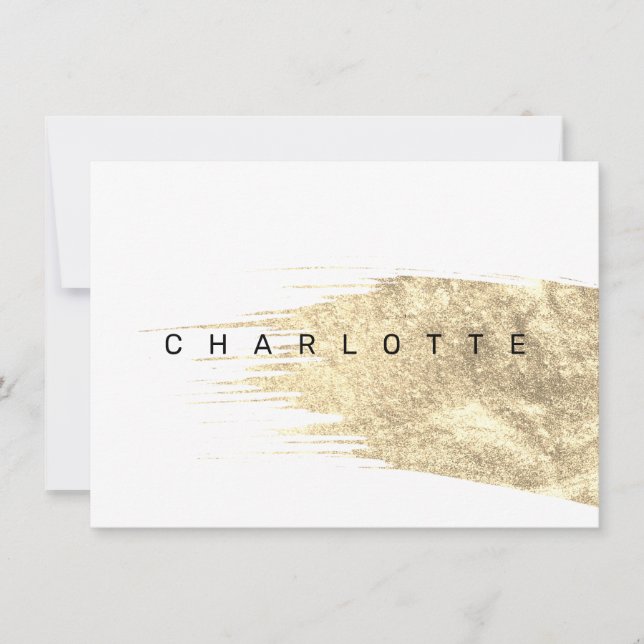 ARTY | Colourful artistic birth announcement card (Front)