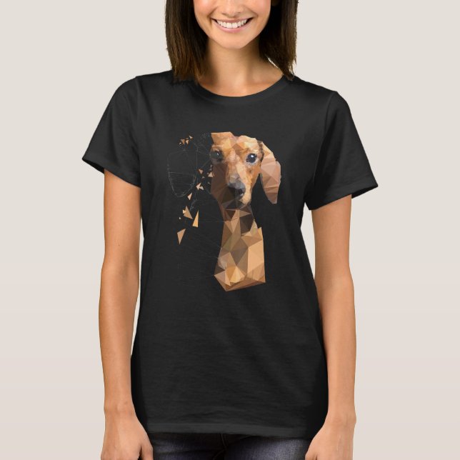 Arty Dachshunds Sausage Dog Dackel T-Shirt (Front)