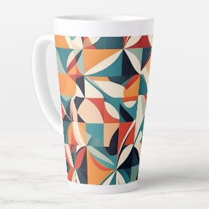 Arty design large latte mug