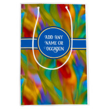 Arty Glass Fluid Colours - Custom Name / Occasion