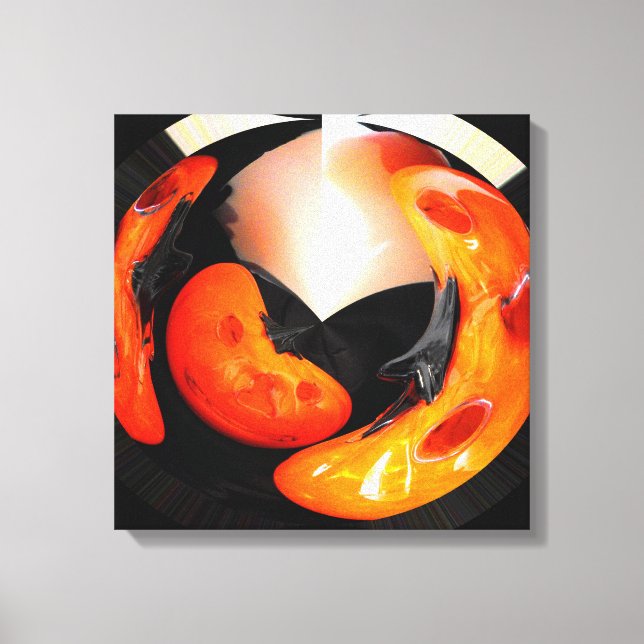 Arty pumpkins canvas print (Front)
