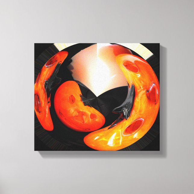 Arty pumpkins canvas print (Front)