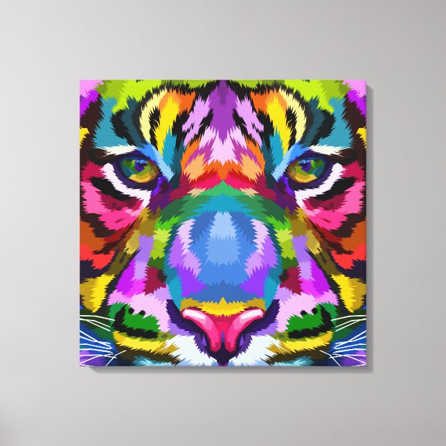 Arty Tiger Canvas Print (Front)