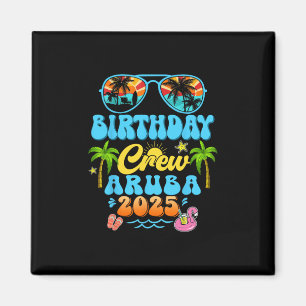 Aru Birthday Crew Vacation Cruise 2025 Summer Grou Magnet