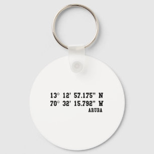 Aru Coordinates Design Summer Vacation Caribbean I Key Ring