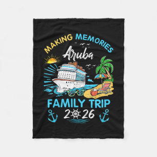 Aru Family Trip 2026 Making Memories Vacation  Fleece Blanket